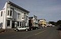 The main coast facing street of Mendocino