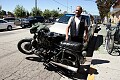 Richard and "Klaus," his trusty and pseudo-military R75/5 - runs just fine and just ticked over 90,000 miles on it.