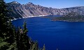 Crater Lake - taken with my phone - pretty intense blue!