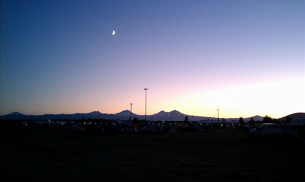 Thursday night's sunset at the BMW MOA National