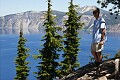 Don Whiteside admires the view of Crater Lake