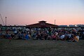 Attendees enjoying the music Friday night.