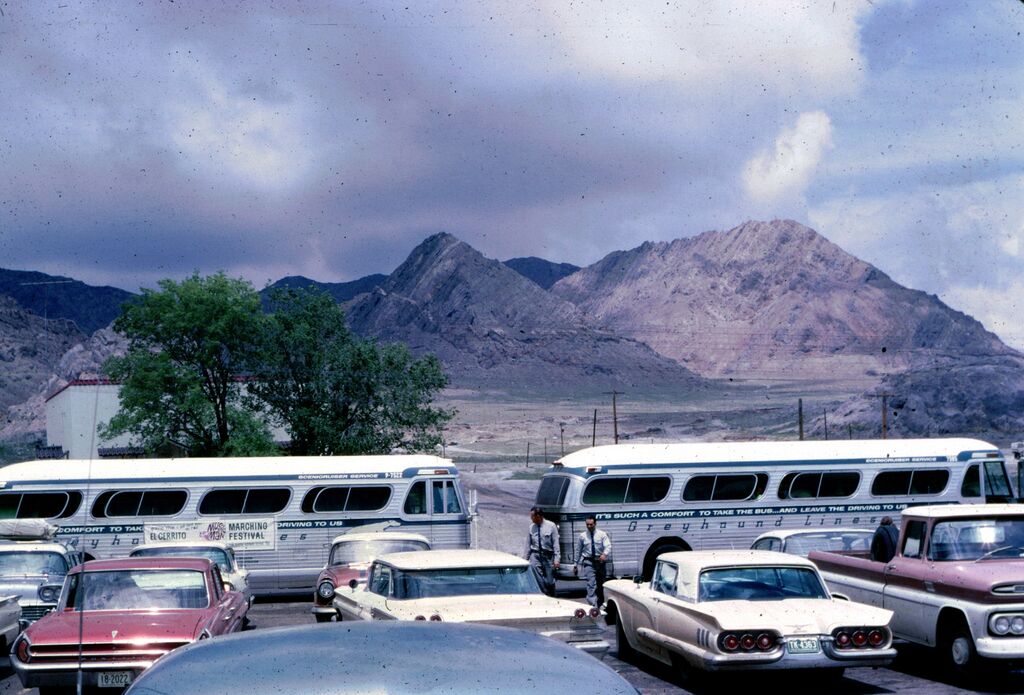 One of our stops out on the Nevada desert.  This is my last photo from the trip since I, alone, did not return home with the band, instead heading off for a railroad trip around the eastern US.