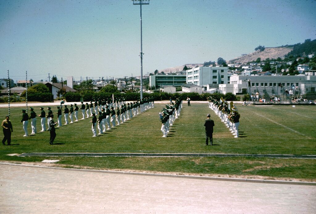 Practicing early in the summer of 1962.  We were simultaneously selling chocolate bars to defray costs.