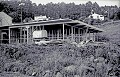 Baring the guts of the house - post and beam construction is evident.