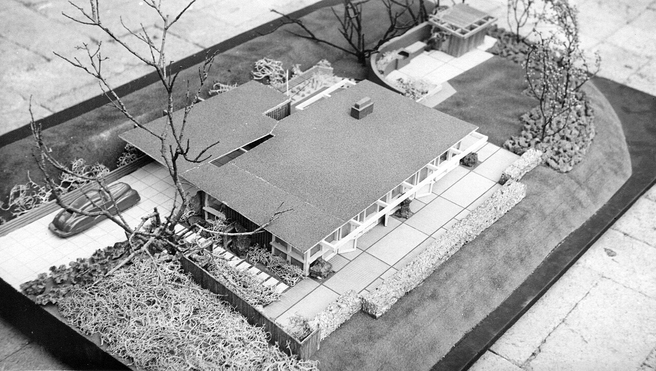 My dad, mostly single-handedly, executed the entire landscaping plan, including the masonry, the fence building, and the garden house (although he modified it to provide much more light than the plans called for.